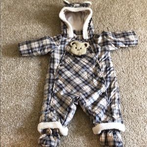 Kinloch Anderson plaid snowsuit